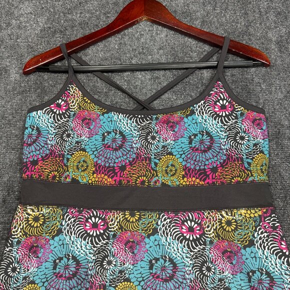 Lola Dress Womens Large Stretch Knit Sleeveless Sundress Bold Print Pullover - Picture 3 of 6